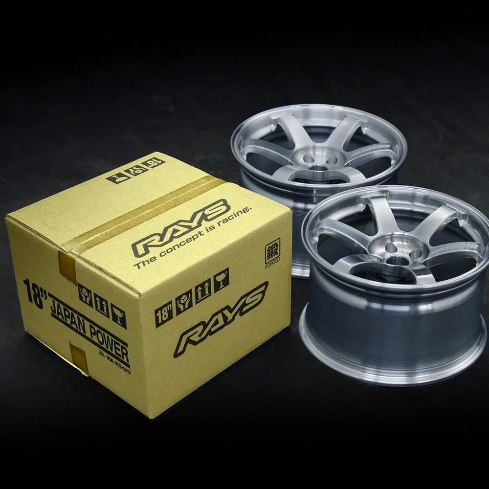 Genuine RAYS Official Gear, Volk Racing TE37 Saga S-Plus, 1/4 Scale - Brushed