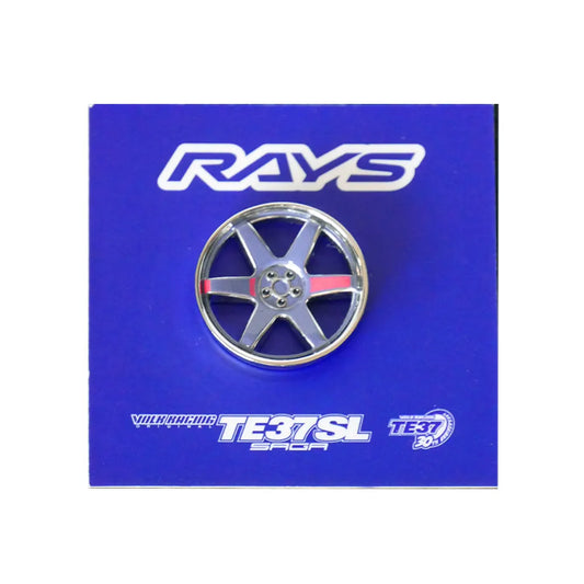 RAYS x Leen Customs TE37 30th Anniversary Pin Badge
