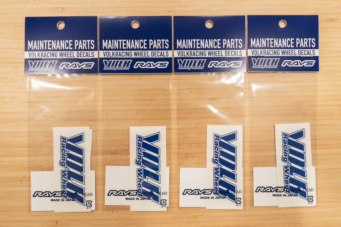 RAYS Volk Racing TE37 Wheel Repair Rim Sticker (No.16) - BLUE (4 pcs)