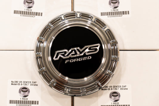 RAYS 4x4 VR Forged Center Cap Model-05 (No.80) - 112mm bore - Chrome (Set of 4)