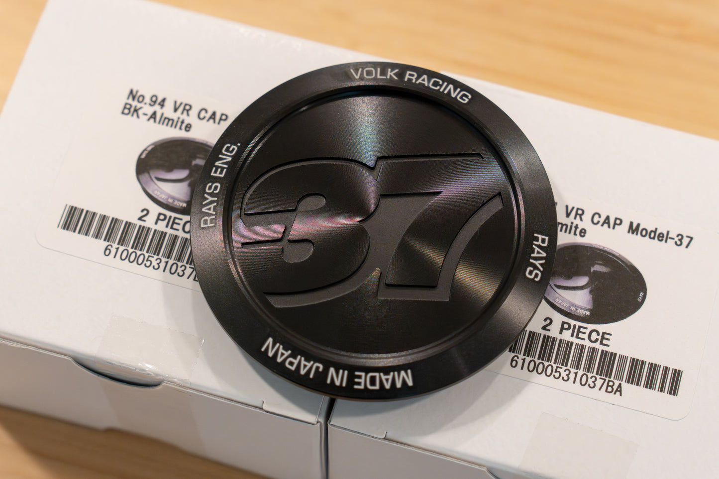RAYS Volk Racing Model-37 VR Center Cap (No.94) - Black Almite (4 pcs)
