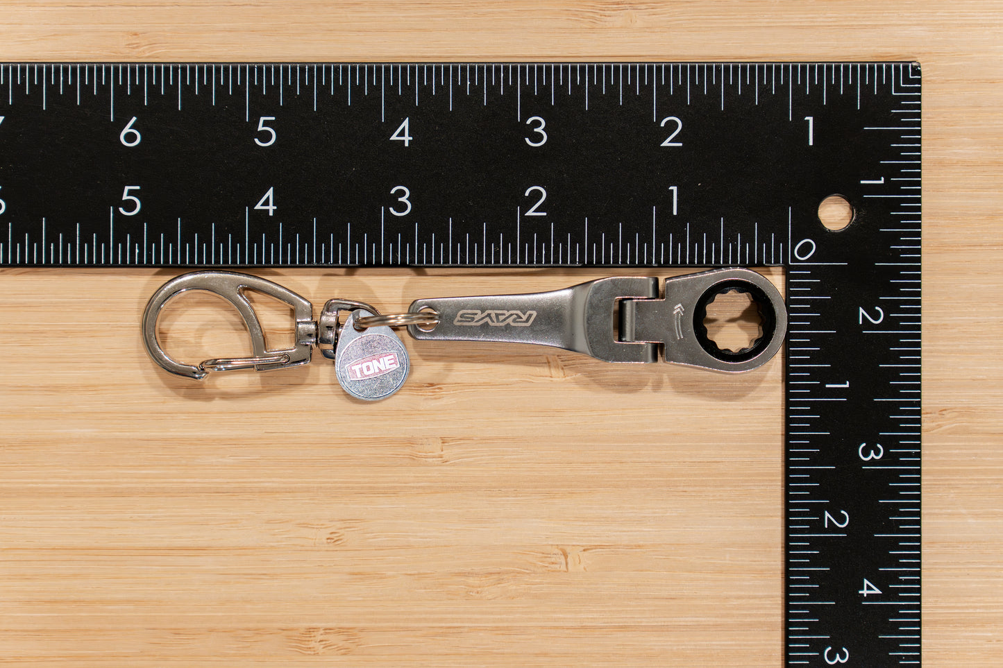 RAYS x TONE 10mm Ratchet Wrench Key Chain