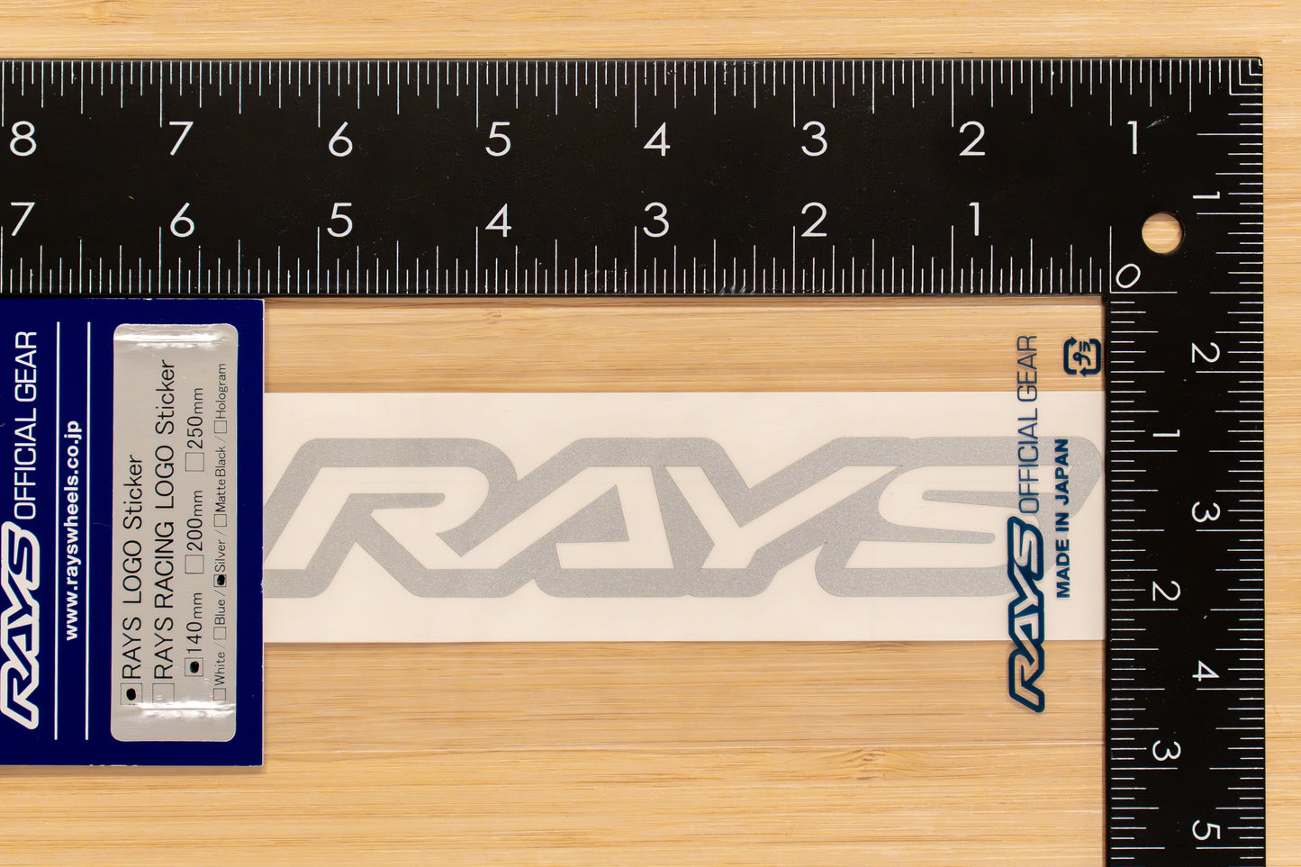 RAYS Official Logo Sticker (No.19) - 140 mm
