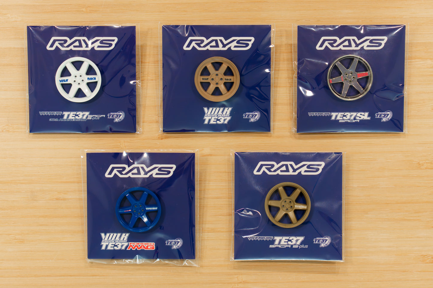 RAYS x Leen Customs TE37 30th Anniversary Pin Badge