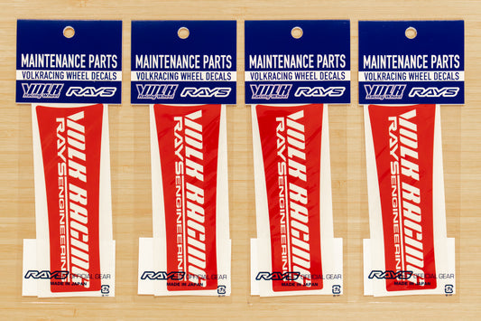 RAYS Volk Racing TE37SL Wheel Spoke Sticker (No.10) - 17/18 Inch - RED