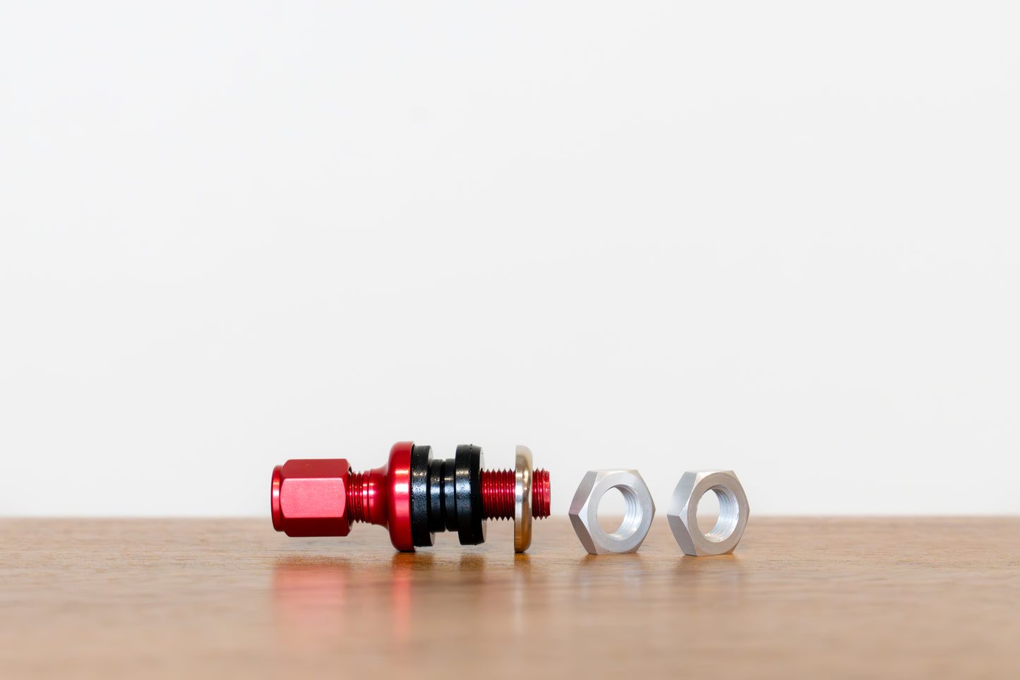 RAYS Inside Aluminum Air Valve (No.58) Anodized - RED