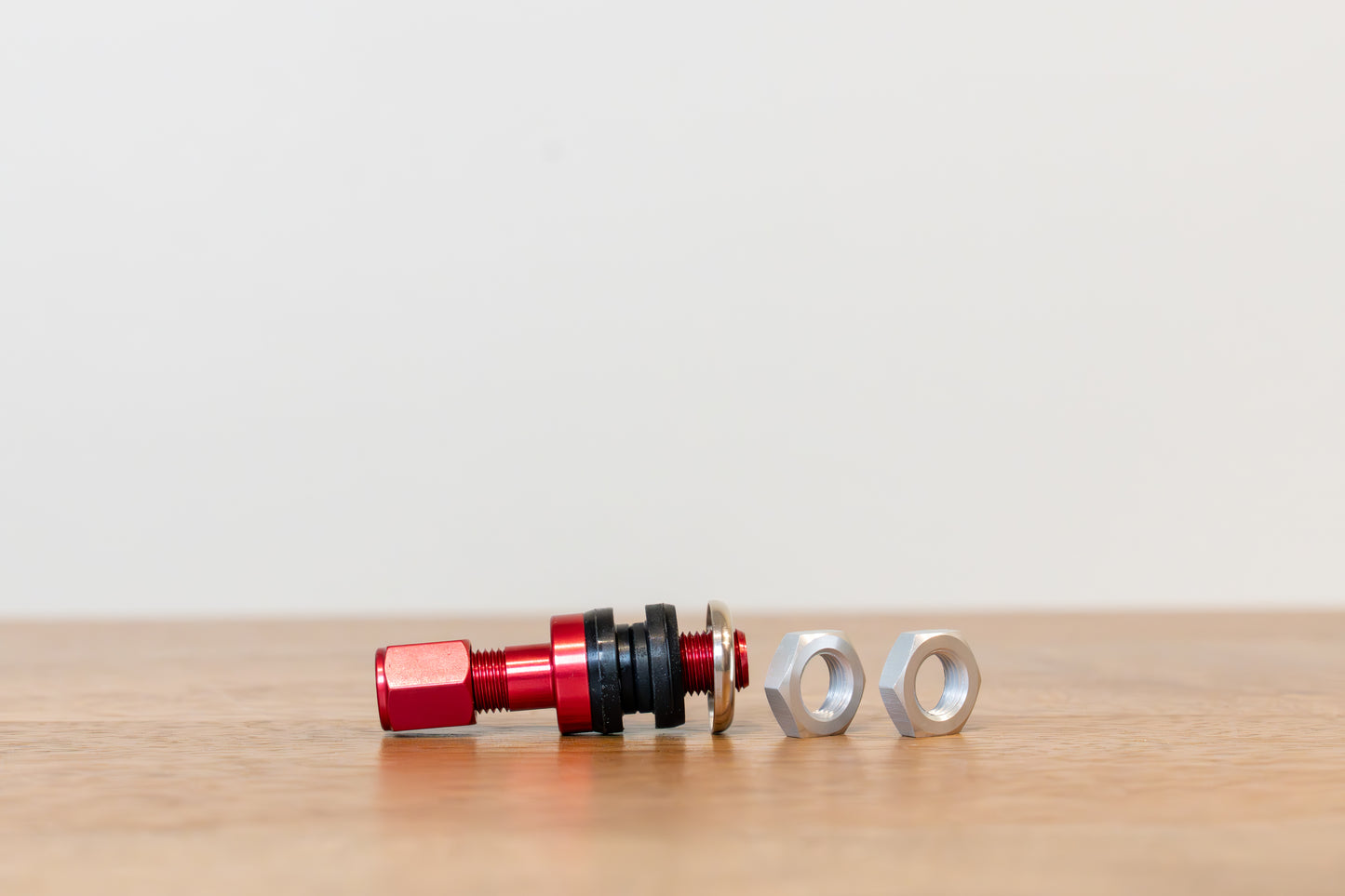 RAYS Inside Aluminum Air Valve (No.42) Anodized - RED