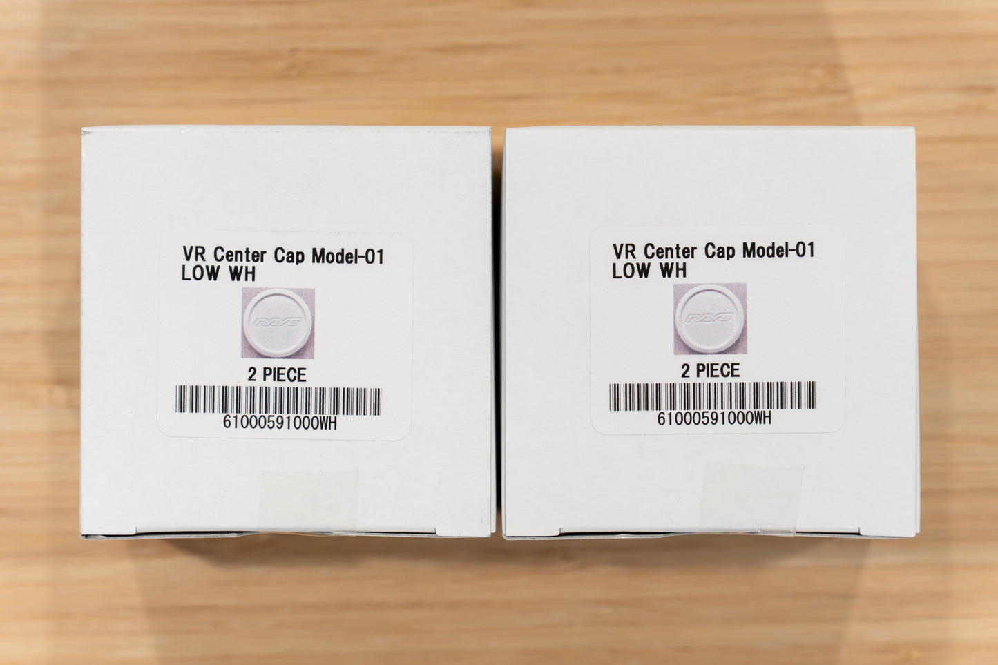 RAYS Volk Racing Model-01 VR Center Cap (No.113) - White WH (4 pcs)