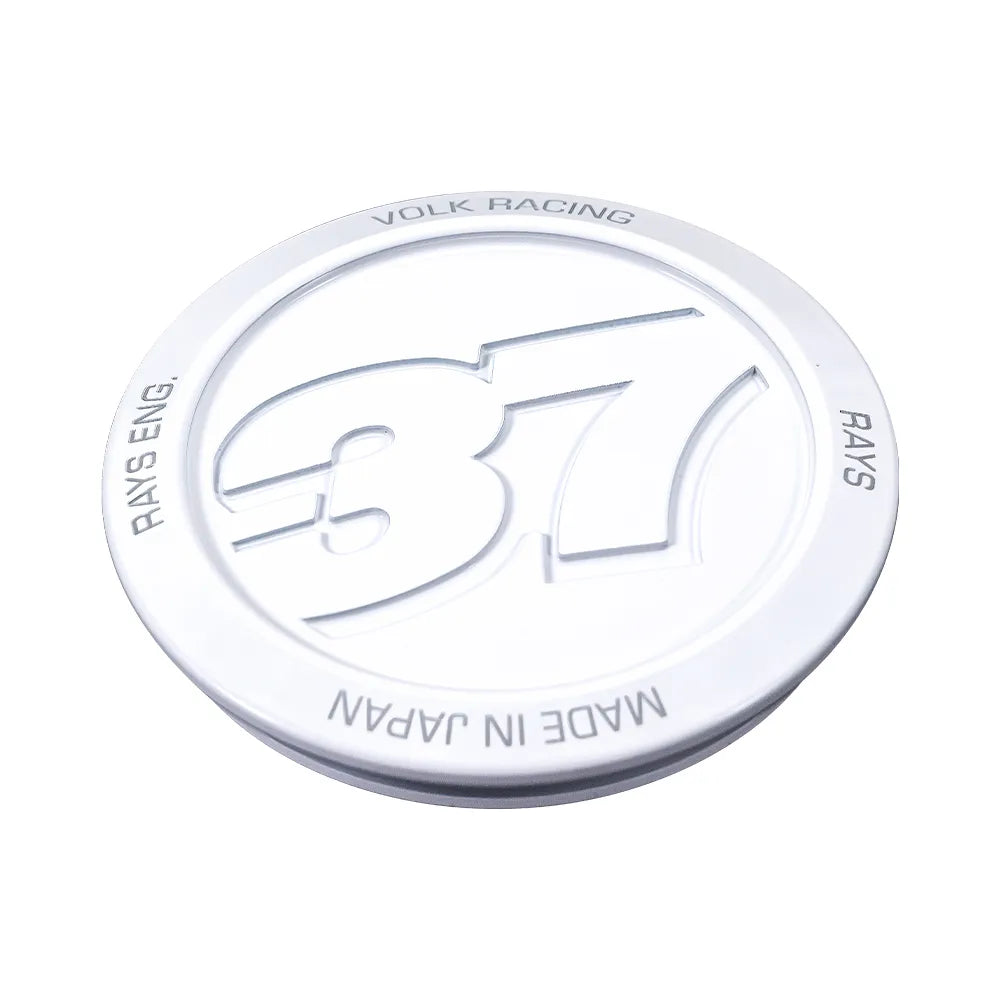 RAYS Volk Racing Model-37 VR Center Cap (No.98) - White WH (4 pcs)