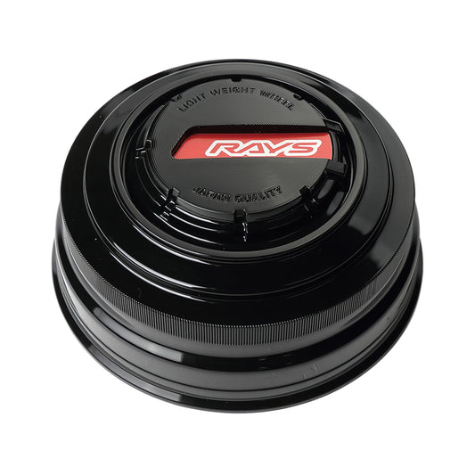 RAYS 4x4 LPS Center Cap (No.85) - 112mm bore - Black / Red (Set of 4)