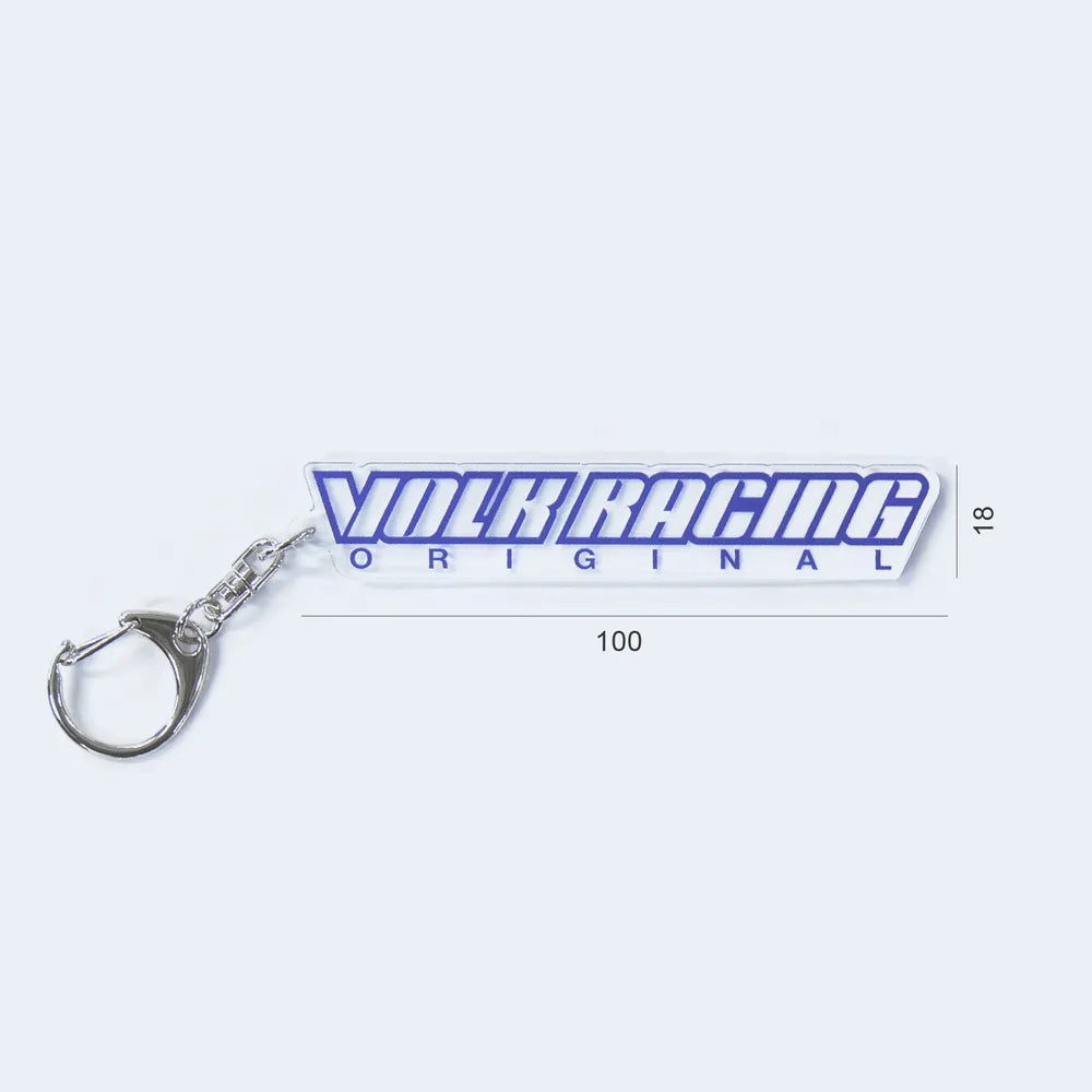 RAYS Volk Racing Logo Acrylic Key Chain (English)