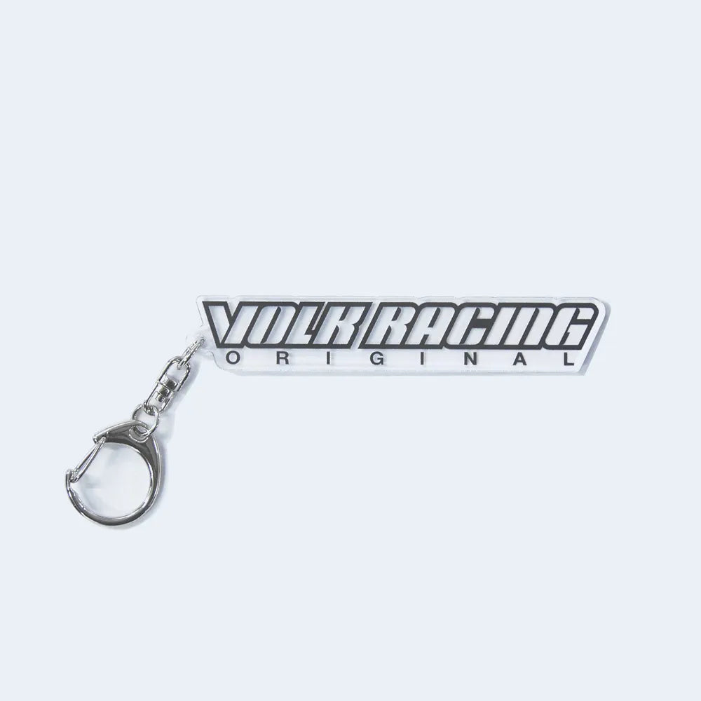 RAYS Volk Racing Logo Acrylic Key Chain (English)
