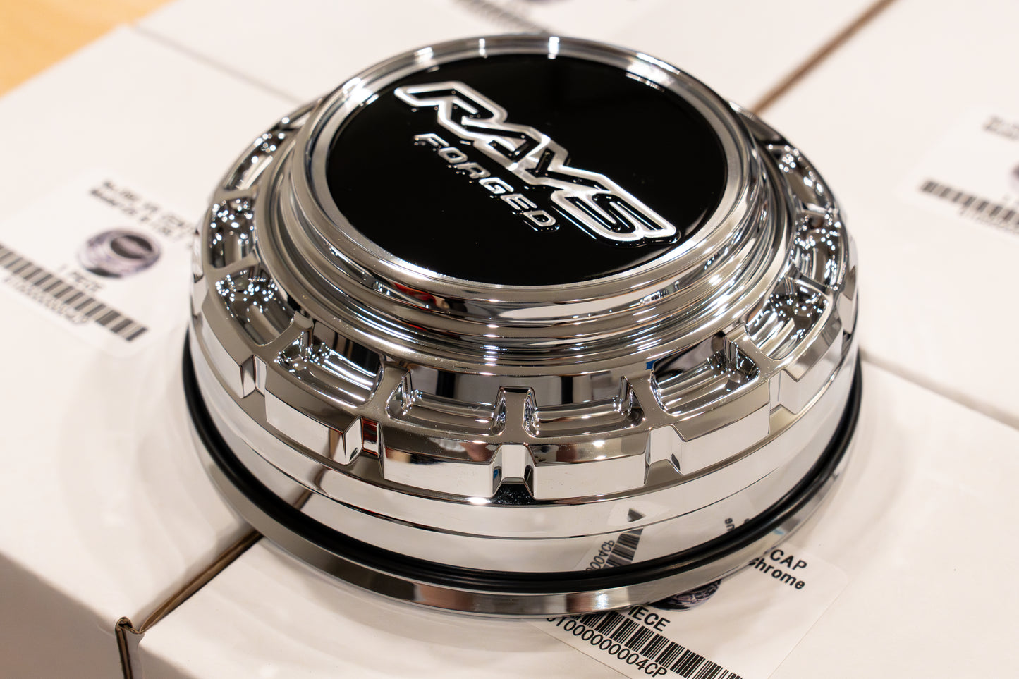 RAYS 4x4 VR Forged Center Cap Model-05 (No.80) - 112mm bore - Chrome (Set of 4)