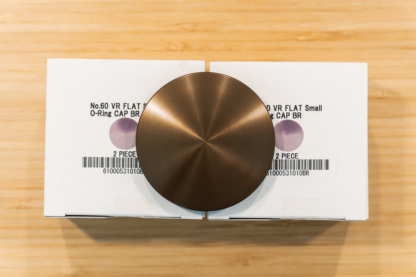 RAYS Volk Racing VR Flat Small O-Ring Center Cap (No.60) - Bronze BR (4 pcs)