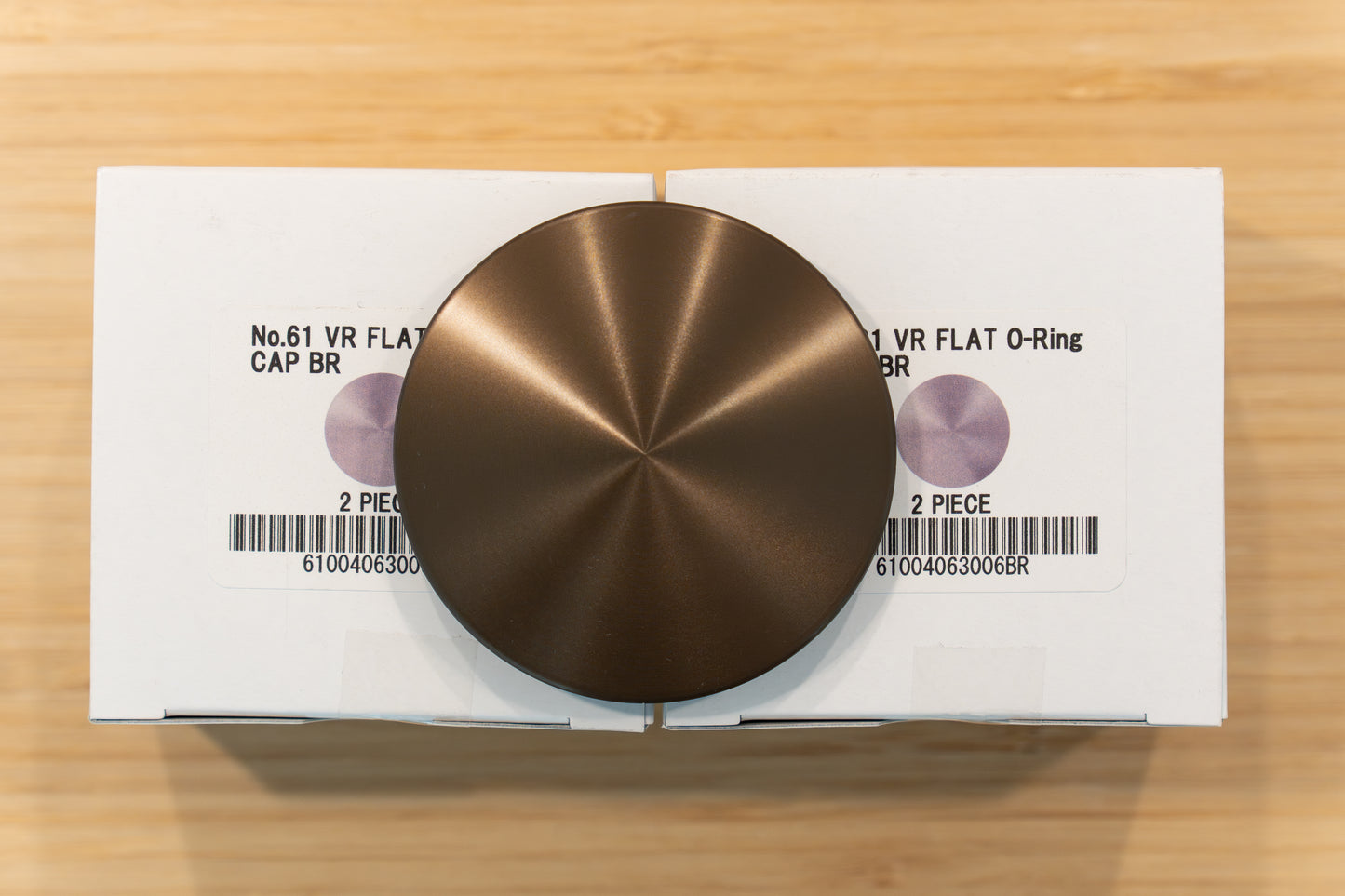 RAYS Volk Racing VR Flat Small O-Ring Center Cap (No.60) - Bronze BR (4 pcs)