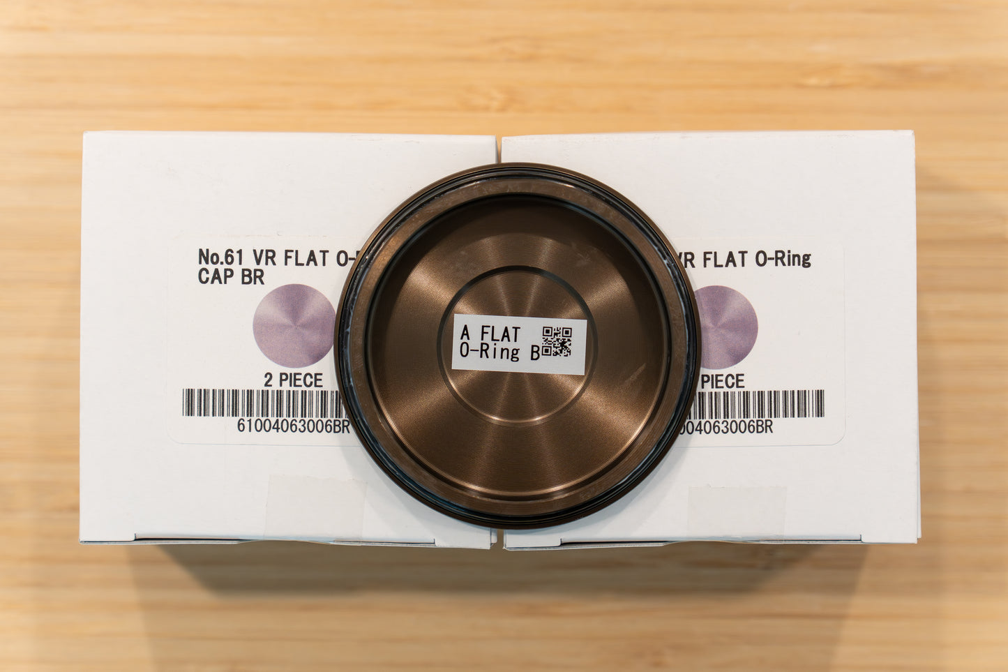 RAYS Volk Racing VR Flat Small O-Ring Center Cap (No.60) - Bronze BR (4 pcs)