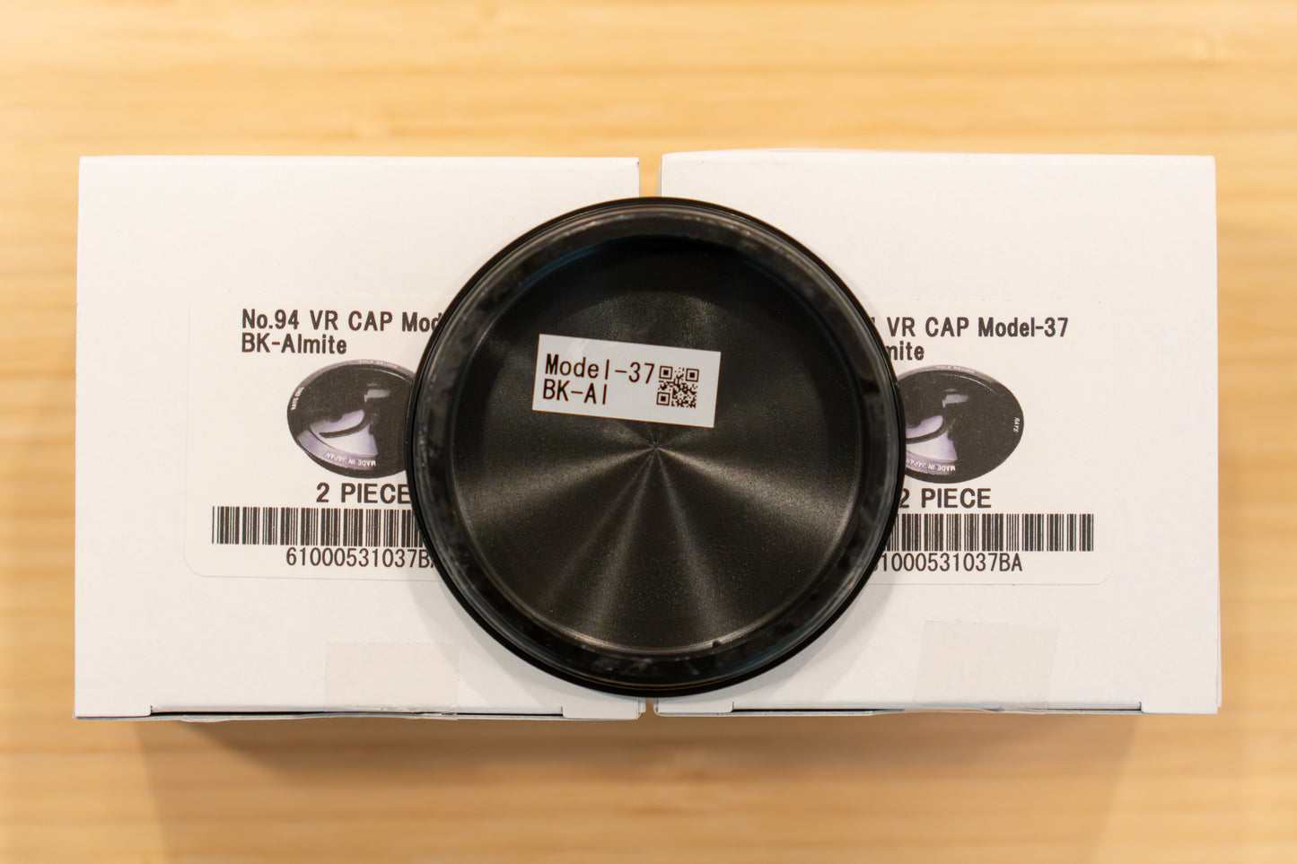 RAYS Volk Racing Model-37 VR Center Cap (No.94) - Black Almite (4 pcs)