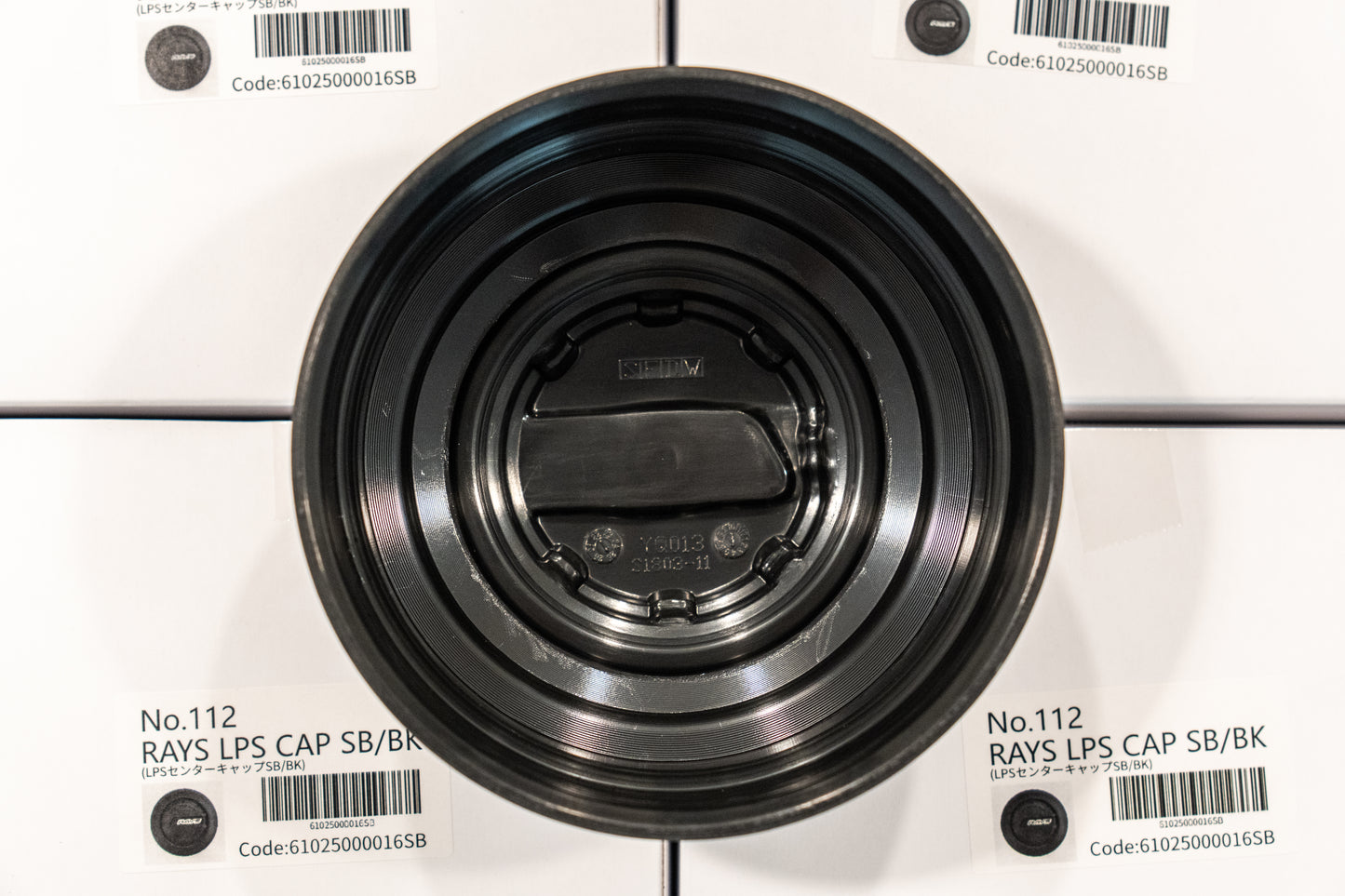 RAYS 4x4 LPS Center Cap (No.112) - 112mm bore - Matte Black / Black (Set of 4)