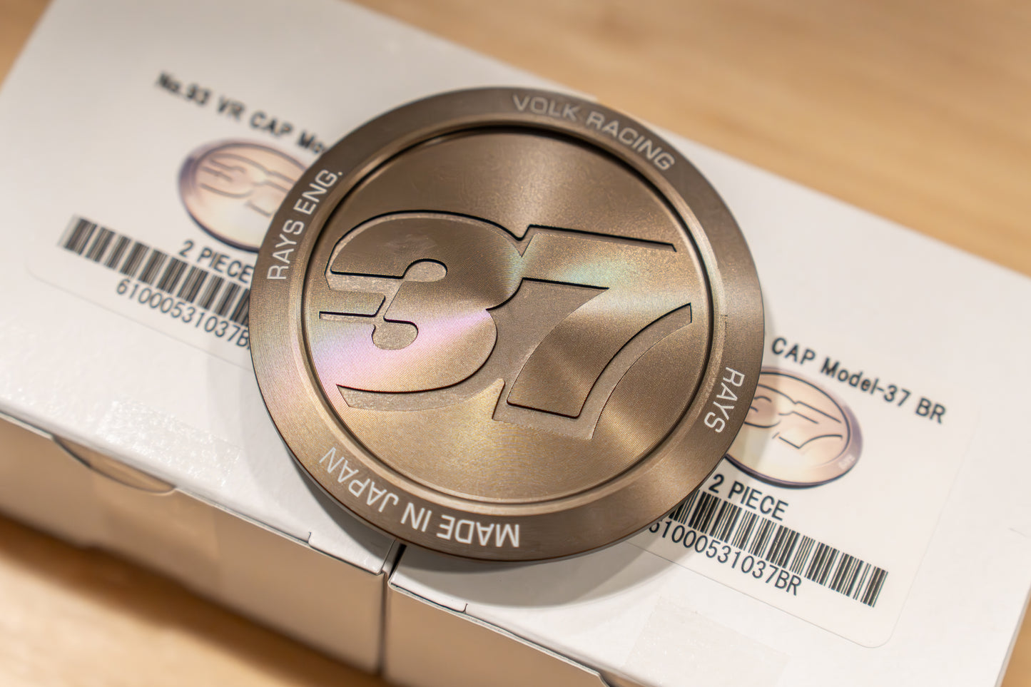 RAYS Volk Racing Model-37 VR Center Cap (No.93) - Bronze BR (4 pcs)