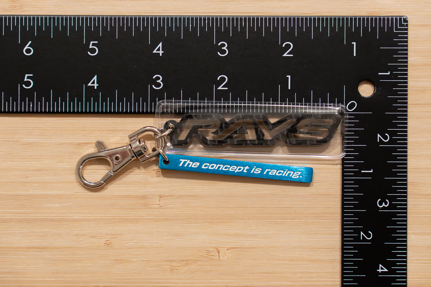 RAYS Carbon Fiber Key Chain