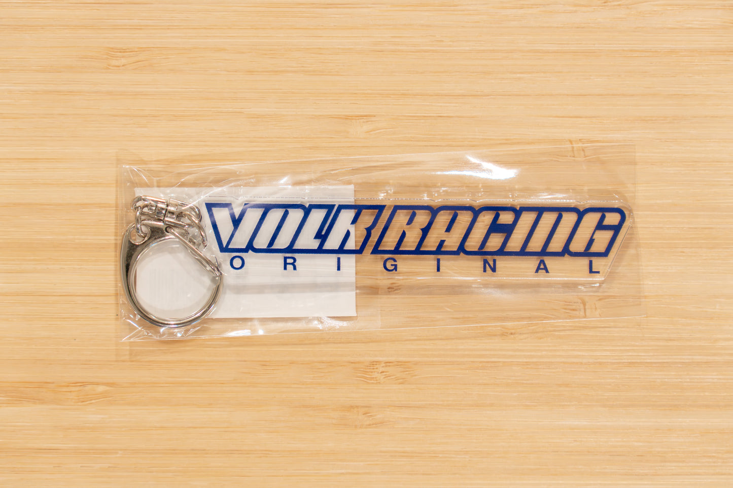 RAYS Volk Racing Logo Acrylic Key Chain (English)