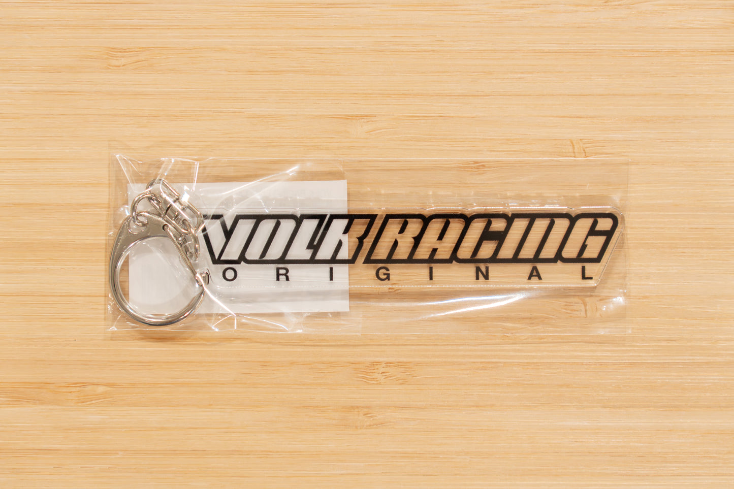 RAYS Volk Racing Logo Acrylic Key Chain (English)