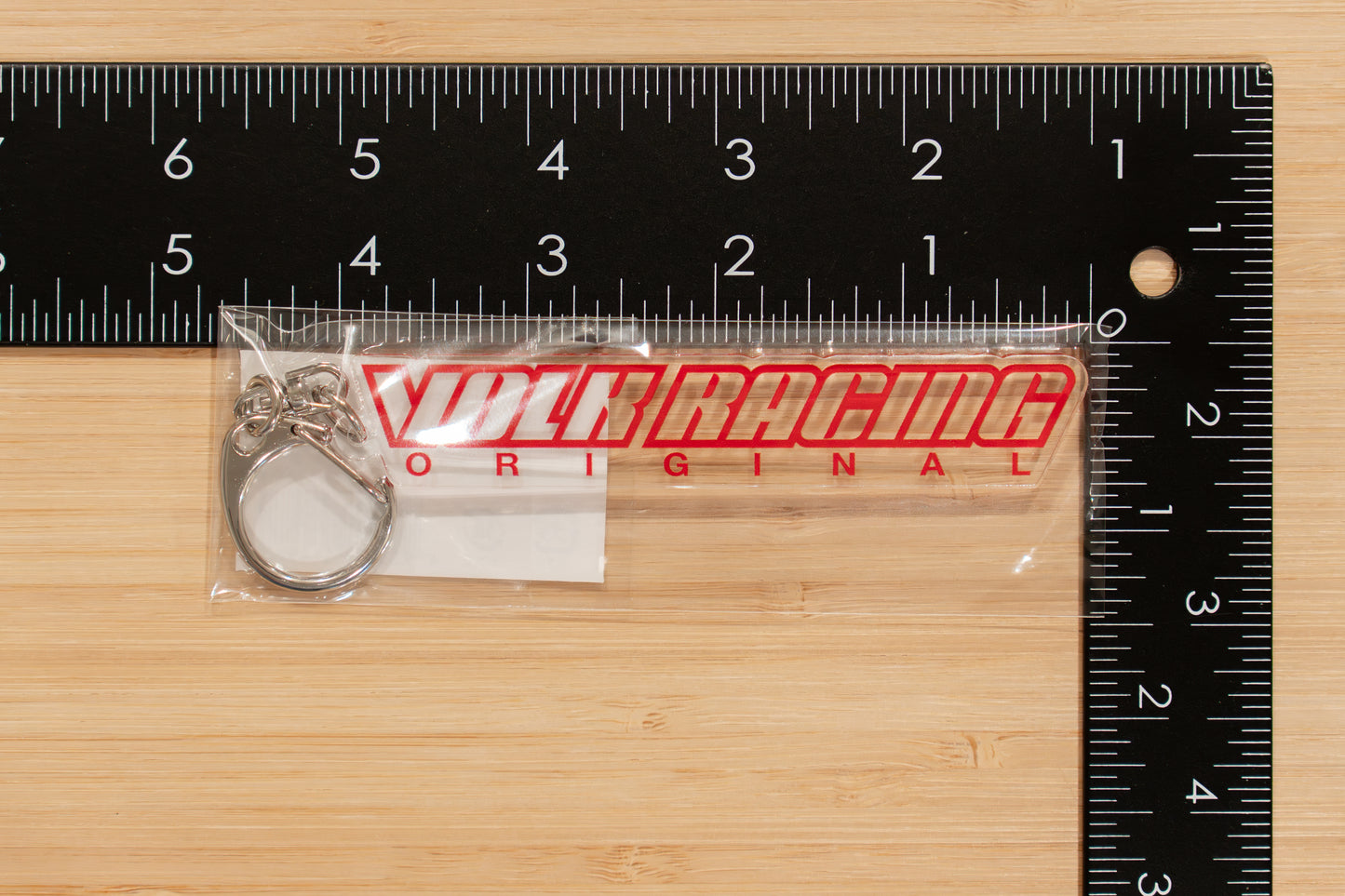 RAYS Volk Racing Logo Acrylic Key Chain (English)