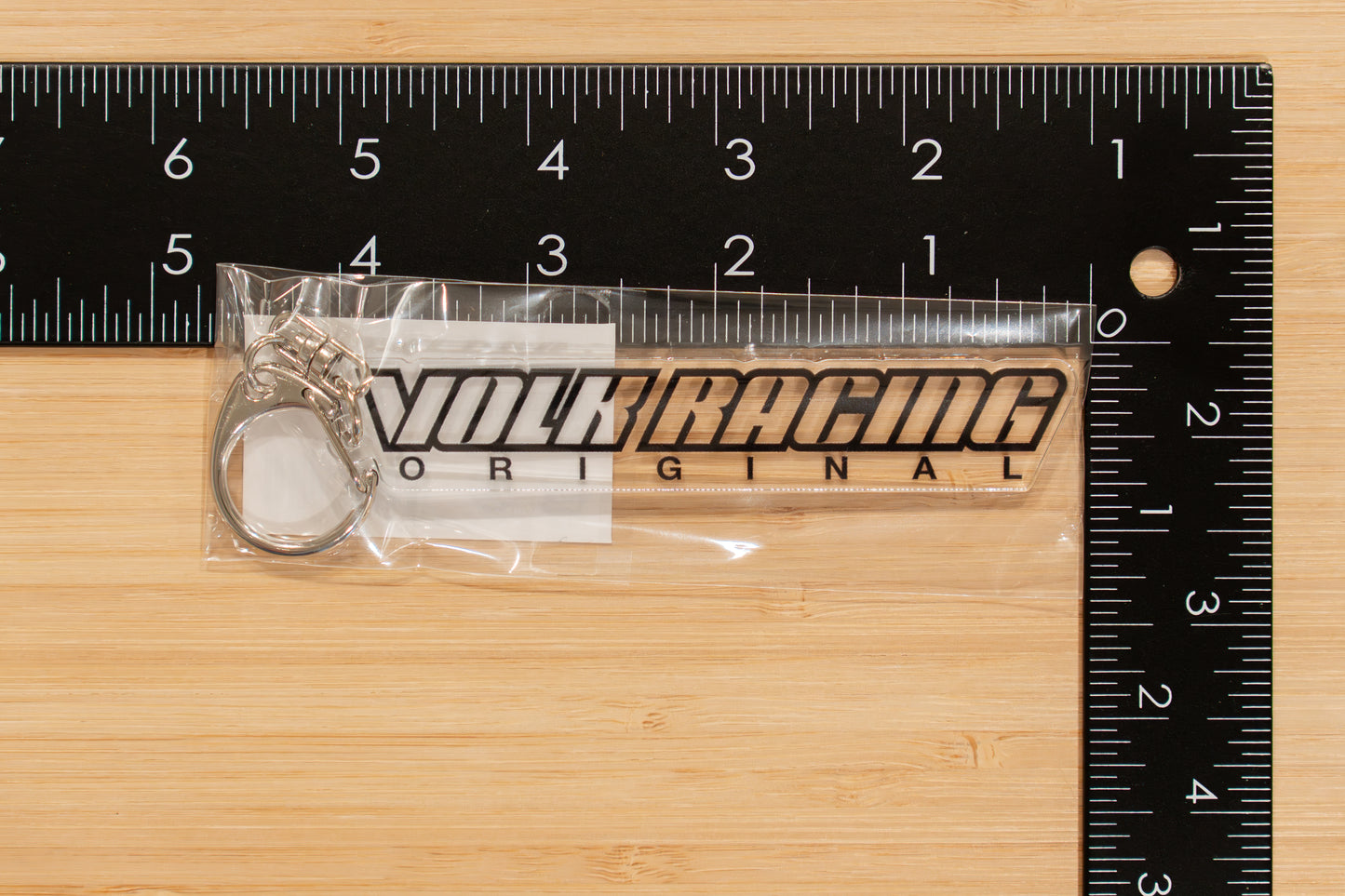 RAYS Volk Racing Logo Acrylic Key Chain (English)