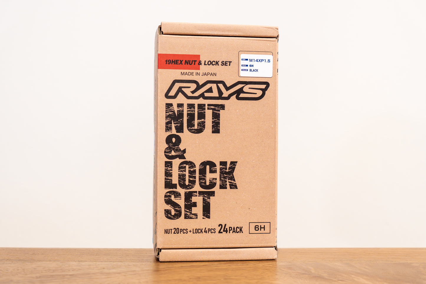 RAYS 19HEX Nut & Lock Set L33 - M14 x 1.5 - 24 Lug Set