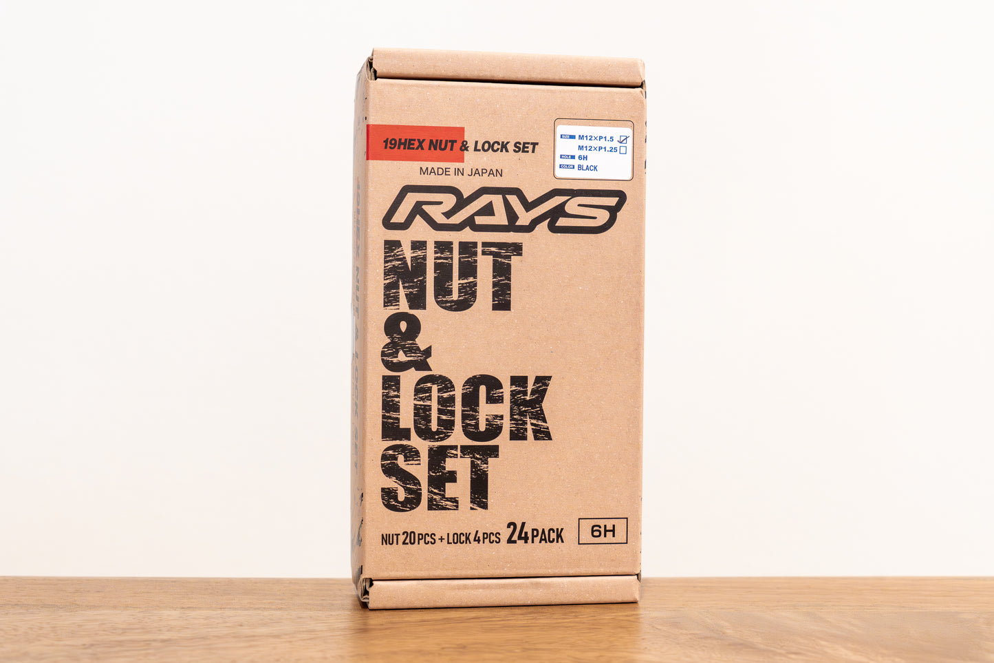RAYS 19HEX Nut & Lock Set L31 - M12 x 1.5 - 24 Lug Set