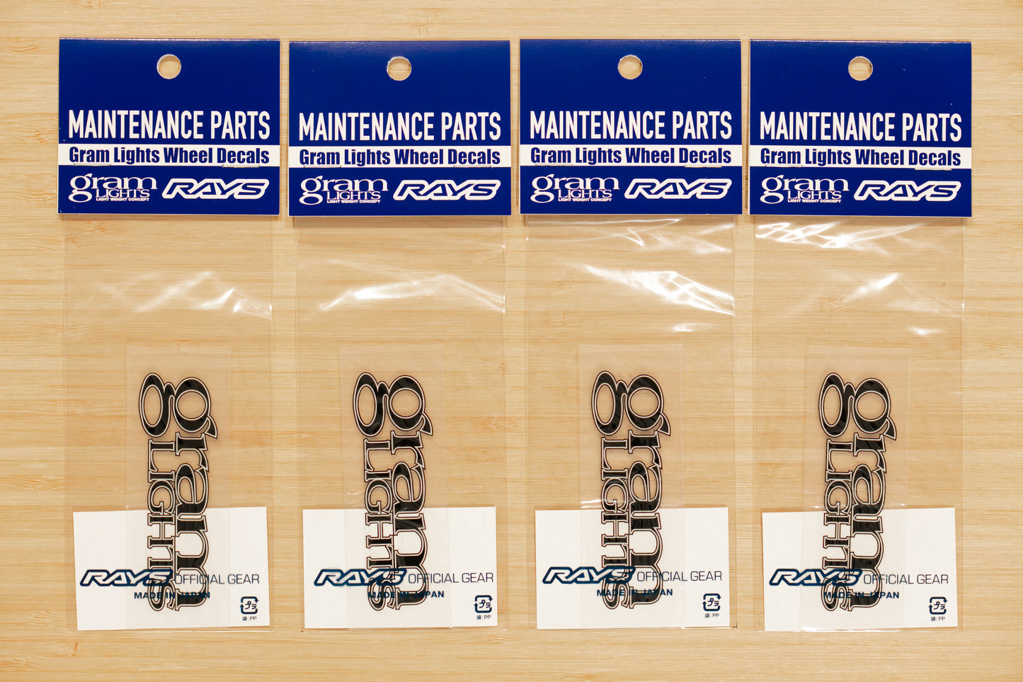 RAYS gramLIGHTS Wheel Repair Rim Sticker, 80mm (No.3) - BLACK