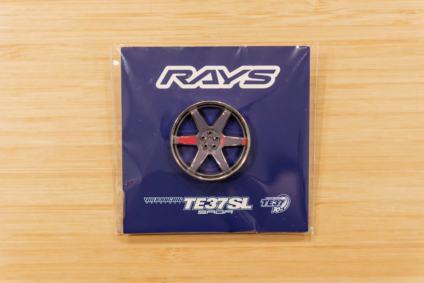 RAYS x Leen Customs TE37 30th Anniversary Pin Badge
