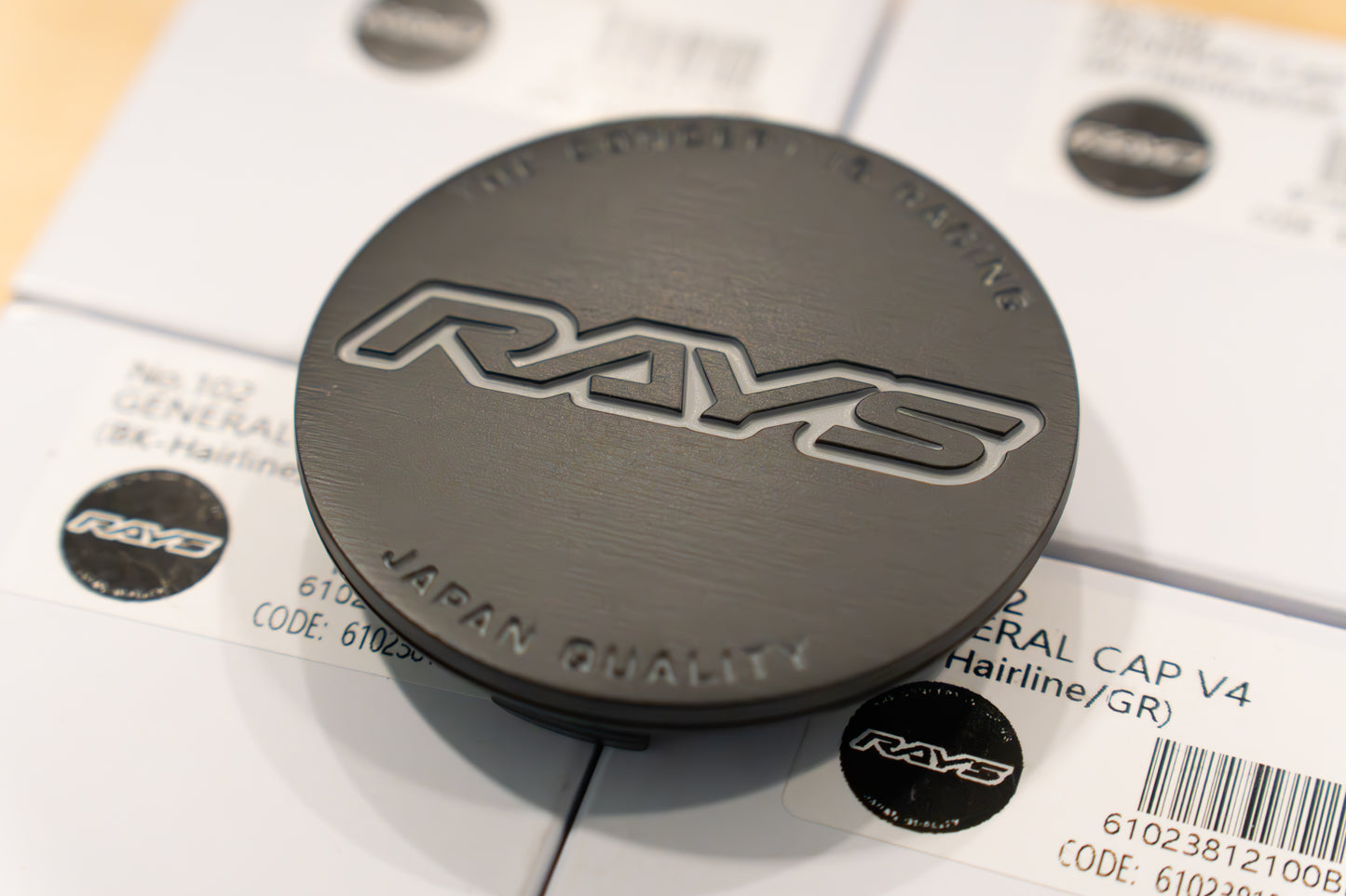 RAYS 4x4 LPS Center Cap V3 (No.108) - Semigloss Black SB / Black BK (4 pcs)