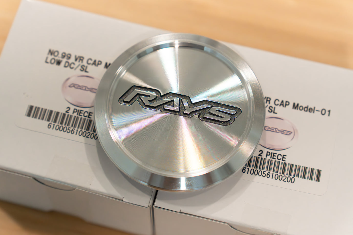 RAYS Volk Racing Model-37 VR Center Cap (No.99) - Diamond Cut / Silver (4 pcs)