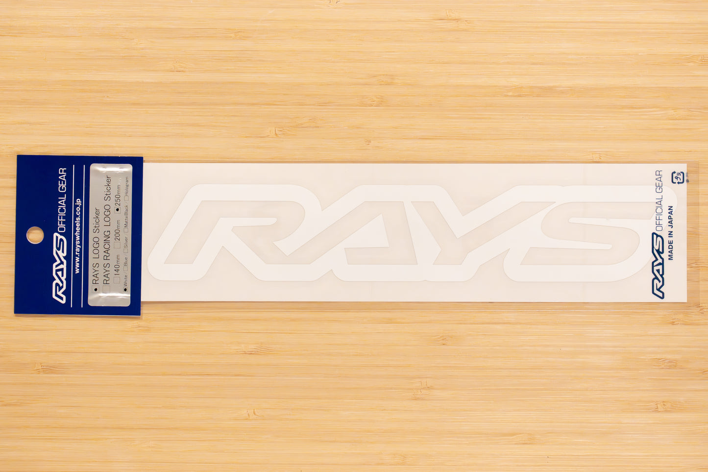 RAYS Official Logo Sticker (No.17) - 250 mm