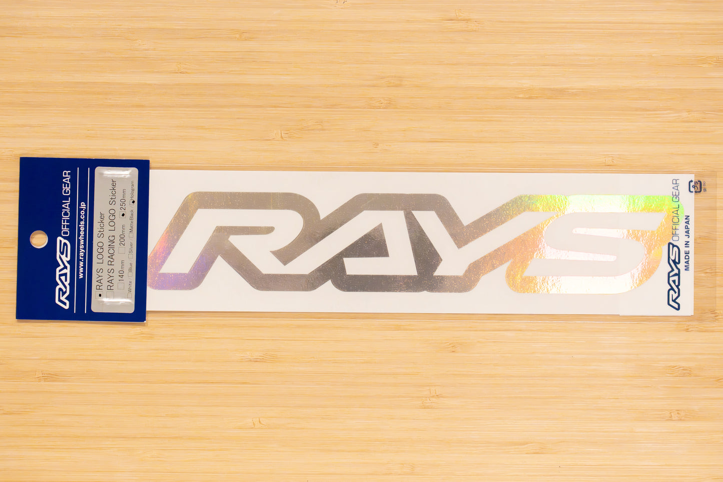 RAYS Official Logo Sticker (No.17) - 250 mm