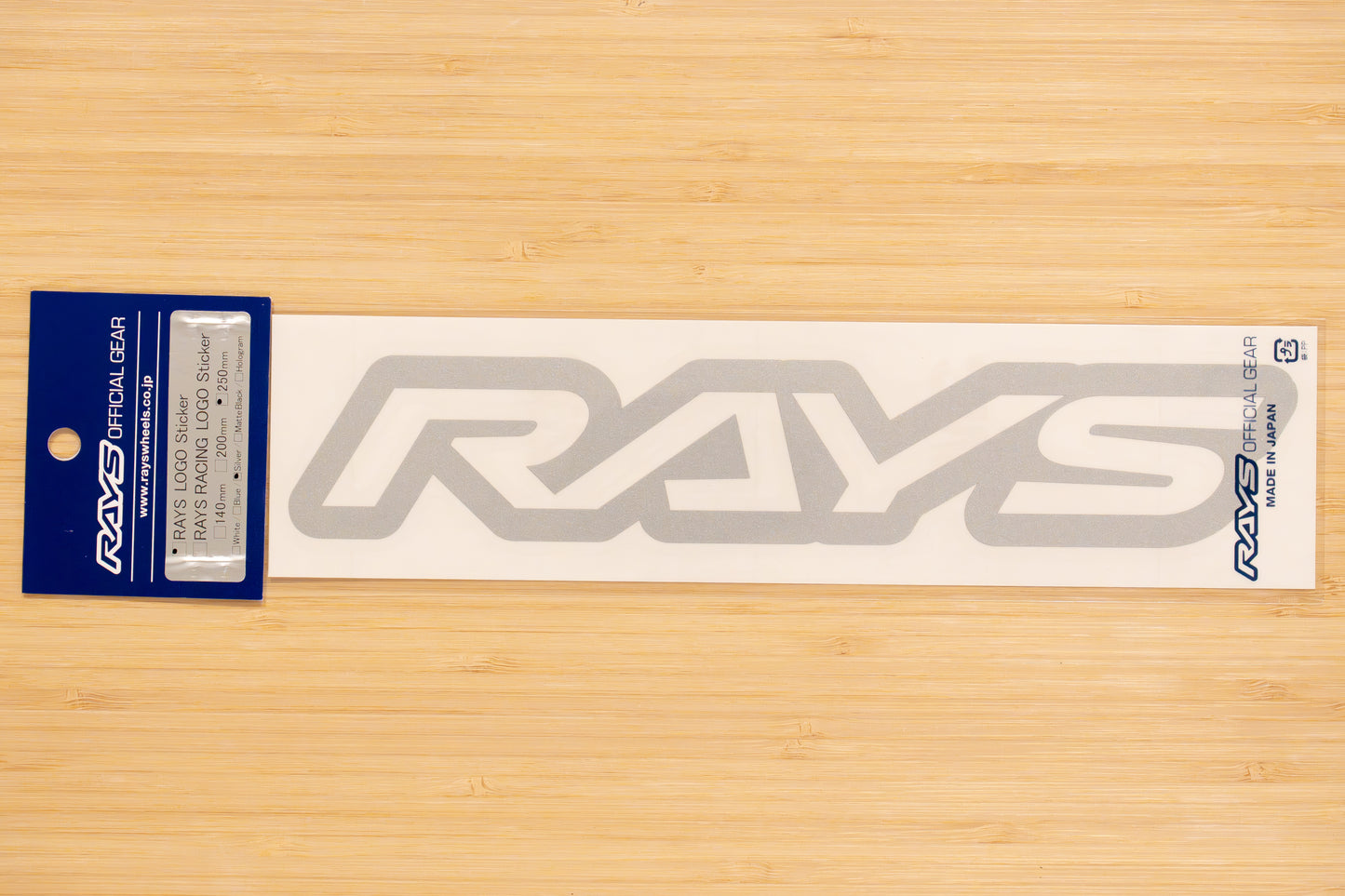 RAYS Official Logo Sticker (No.17) - 250 mm