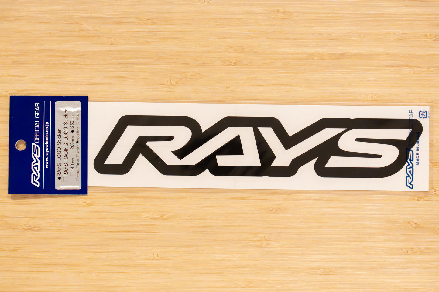 RAYS Official Logo Sticker (No.17) - 250 mm