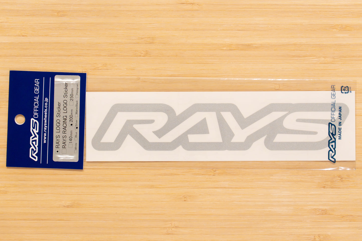 RAYS Official Logo Sticker (No.18) - 200 mm