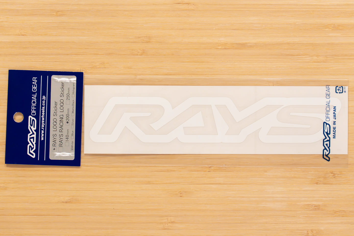 RAYS Official Logo Sticker (No.18) - 200 mm