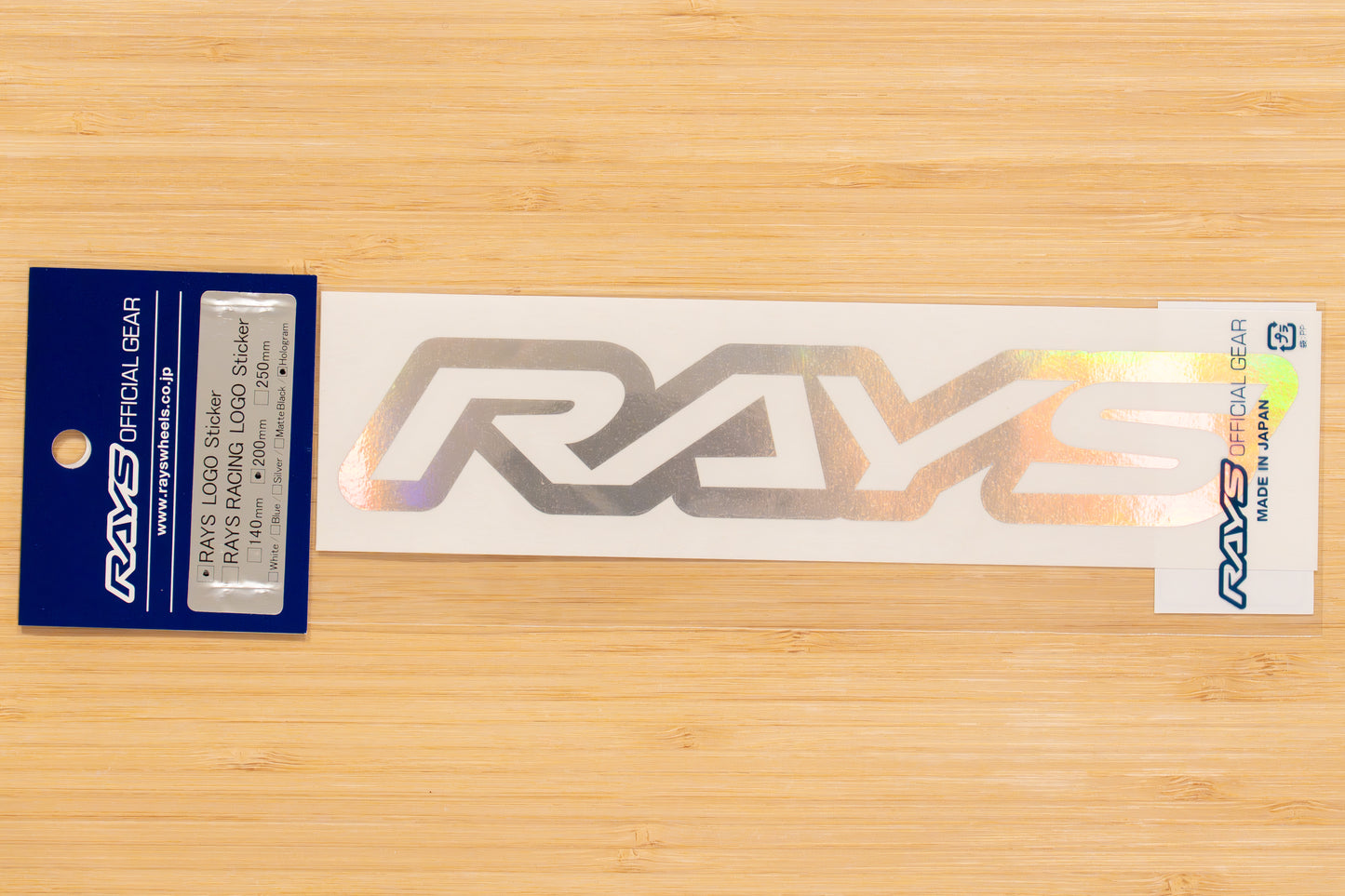 RAYS Official Logo Sticker (No.18) - 200 mm