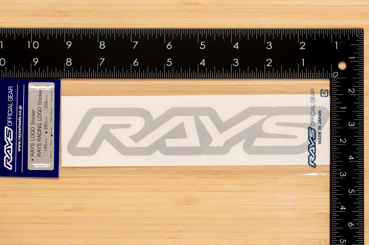 RAYS Official Logo Sticker (No.18) - 200 mm