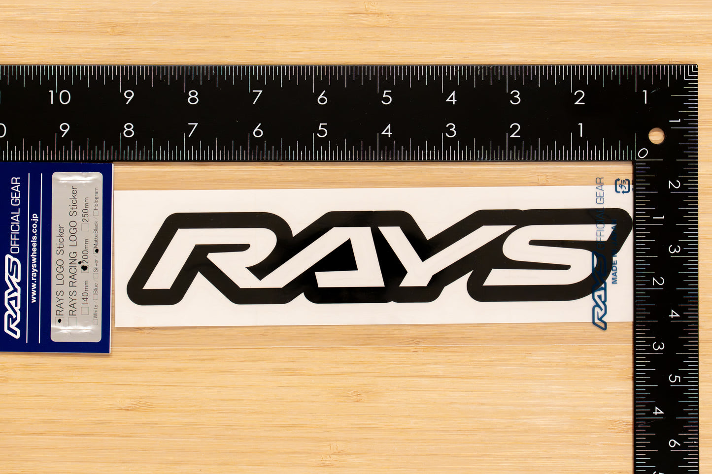 RAYS Official Logo Sticker (No.18) - 200 mm