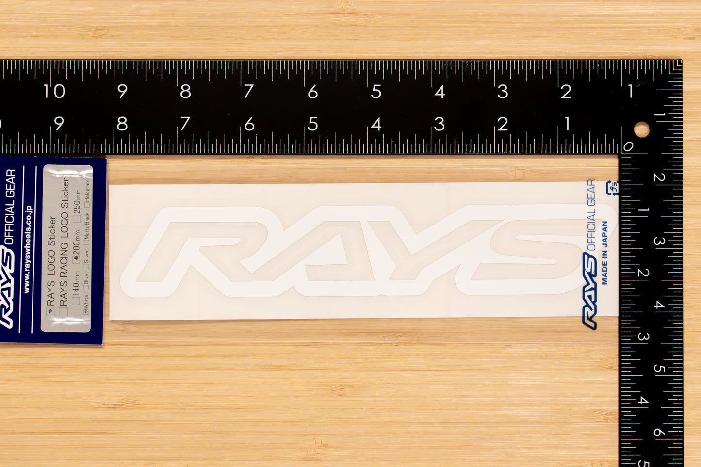 RAYS Official Logo Sticker (No.18) - 200 mm