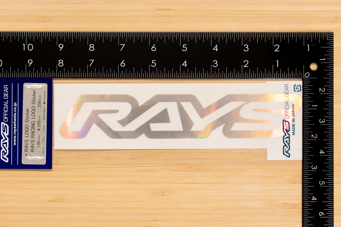 RAYS Official Logo Sticker (No.18) - 200 mm