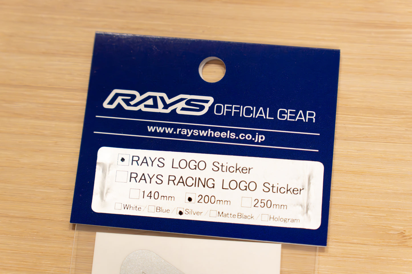 RAYS Official Logo Sticker (No.18) - 200 mm
