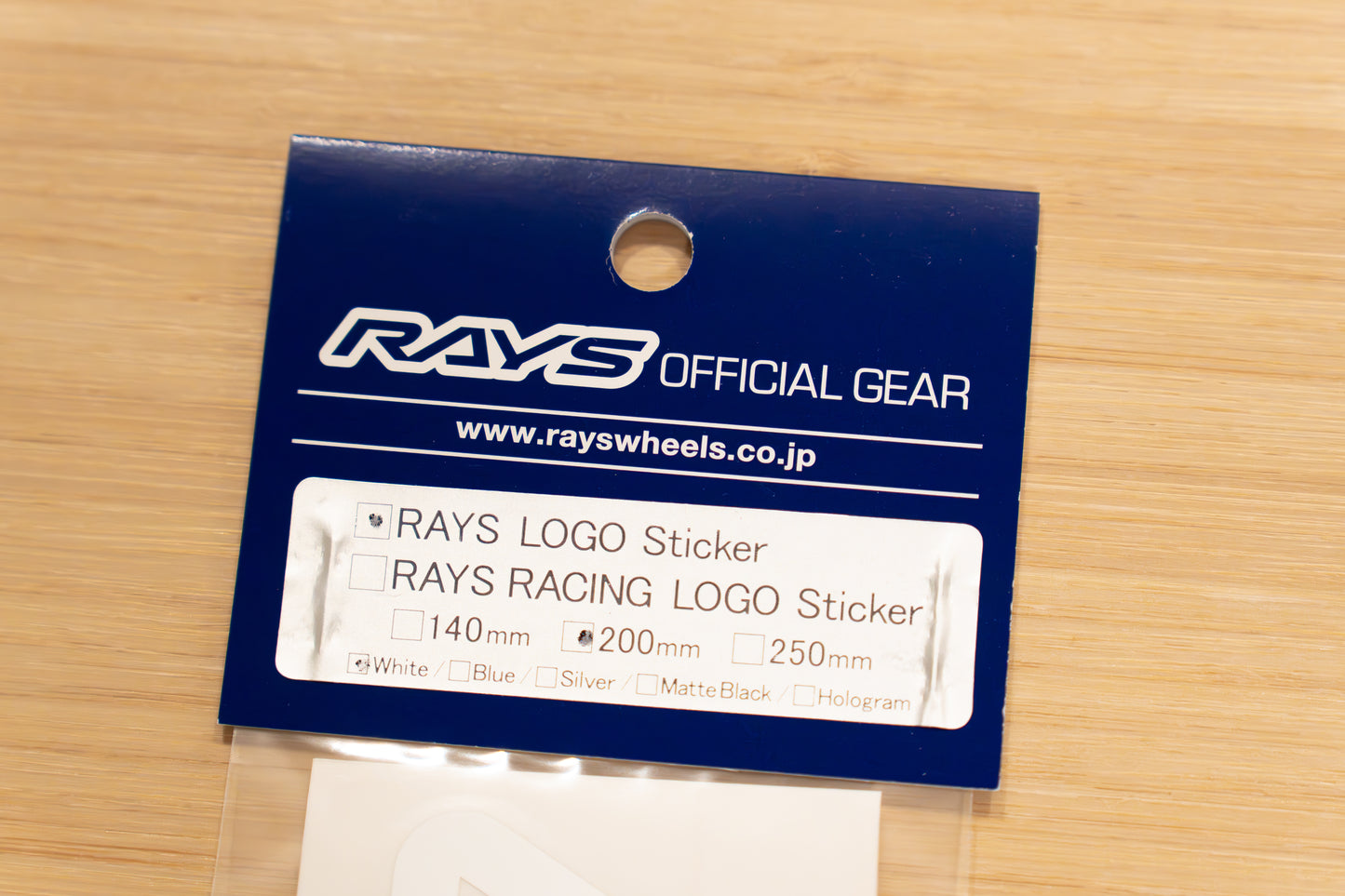 RAYS Official Logo Sticker (No.18) - 200 mm