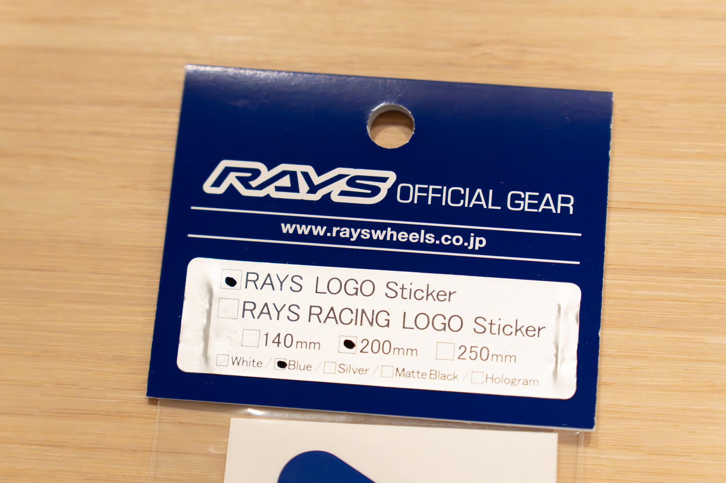 RAYS Official Logo Sticker (No.18) - 200 mm