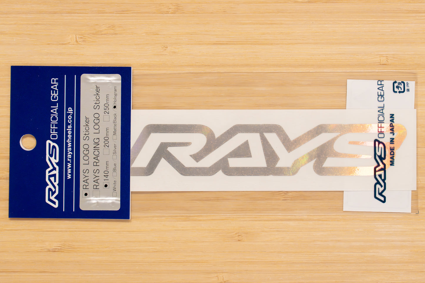 RAYS Official Logo Sticker (No.19) - 140 mm