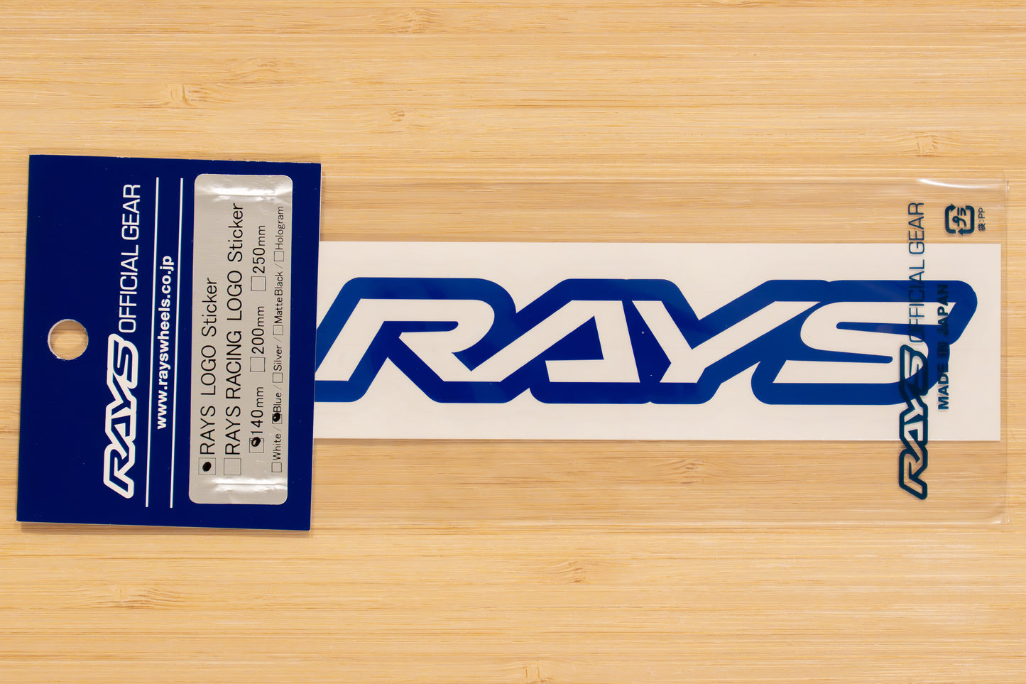 RAYS Official Logo Sticker (No.19) - 140 mm